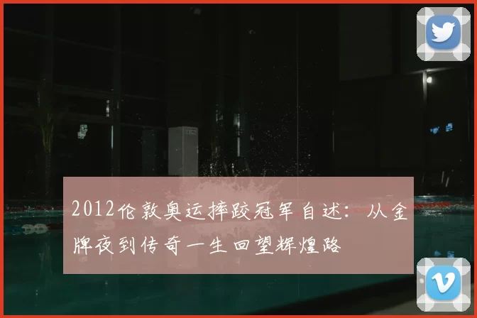 2012伦敦奥运摔跤冠军自述:从金牌夜到传奇一生回望辉煌路